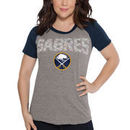 Buffalo Sabres Touch by Alyssa Milano Women's Conference Raglan T-Shirt – Heathered Gray/Navy
