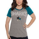San Jose Sharks Touch by Alyssa Milano Women's Conference Raglan T-Shirt – Heathered Gray/Teal