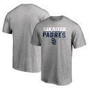 San Diego Padres Fanatics Branded Fade Out T-Shirt - Ash