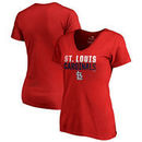 St. Louis Cardinals Fanatics Branded Women's Fade Out V-Neck T-Shirt - Red