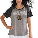 Boston Bruins Touch by Alyssa Milano Women's Plus Conference Tri-Blend T-Shirt – Heathered Gray