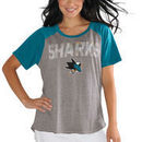 San Jose Sharks Touch by Alyssa Milano Women's Plus Conference Tri-Blend T-Shirt – Heathered Gray