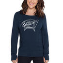 Columbus Blue Jackets Touch by Alyssa Milano Women's Lateral Sweatshirt – Navy