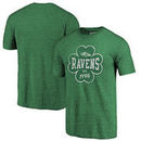 Baltimore Ravens NFL Pro Line by Fanatics Branded St. Patrick's Day Emerald Isle Tri-Blend T-Shirt - Green