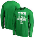 Cleveland Browns NFL Pro Line by Fanatics Branded St. Patrick's Day Irish Game Day Long Sleeve T-Shirt - Kelly Green