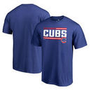 Chicago Cubs Fanatics Branded Onside Stripe T-Shirt - Royal