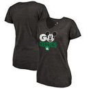 Boston Celtics Fanatics Branded Women's Disney Rally Cry Tri-Blend V-Neck T-Shirt - Black