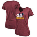Cleveland Cavaliers Fanatics Branded Women's Disney Rally Cry Tri-Blend V-Neck T-Shirt - Wine