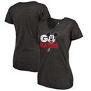 Portland Trail Blazers Fanatics Branded Women's Disney Rally Cry Tri-Blend V-Neck T-Shirt - Black