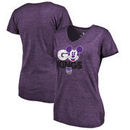 Sacramento Kings Fanatics Branded Women's Disney Rally Cry Tri-Blend V-Neck T-Shirt - Purple