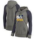 Indiana Pacers Fanatics Branded Women's Disney Rally Cry Tri-Blend Raglan Pullover Hoodie - Ash