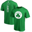 Cleveland Cavaliers Fanatics Branded St. Patrick's Day Backer Name & Number LeBron James T-Shirt - Kelly Green