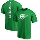 Oklahoma City Thunder Fanatics Branded St. Patrick's Day Backer Name & Number Russell Westbrook T-Shirt - Kelly Green