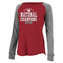 Alabama Crimson Tide Women's College Football Playoff 2017 National Champions Preppy Patch Long Sleeve T-Shirt – Crimson