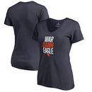 Auburn Tigers Fanatics Branded Women's Hometown Collection War Damn Eagle V-Neck T-Shirt - Navy