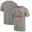 Alabama Crimson Tide Fanatics Branded College Football Playoff 2017 National Champions Long Snap Tri-Blend T-Shirt – Gray