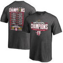 Alabama Crimson Tide Fanatics Branded Youth College Football Playoff 2017 National Champions Schedule T-Shirt – Heather Gray