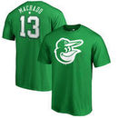 Manny Machado Baltimore Orioles Fanatics Branded St. Patrick's Day Stack Name & Number T-Shirt - Kelly Green