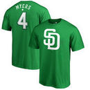 Wil Myers San Diego Padres Fanatics Branded St. Patrick's Day Stack Name & Number T-Shirt - Kelly Green