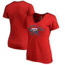 Capital City Go-Go Fanatics Branded Women's Overtime Plus Size V-Neck T-Shirt - Red