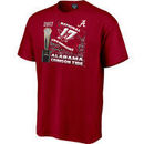 Alabama Crimson Tide College Football Playoff 2017 National Champions Flag T-Shirt – Crimson
