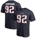 James Harrison New England Patriots NFL Pro Line by Fanatics Branded Authentic Stack Name & Number T-Shirt – Navy