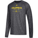 Columbus Crew SC adidas Lined Up Performance Raglan Long Sleeve T-Shirt – Heathered Black