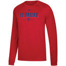 FC Dallas adidas Lined Up Performance Raglan Long Sleeve T-Shirt – Red