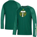 Portland Timbers adidas Leave A Mark Performance Long Sleeve climalite T-Shirt – Green/Heathered Green