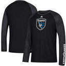 San Jose Earthquakes adidas Leave A Mark Performance Long Sleeve climalite T-Shirt – Black/Heathered Black