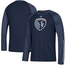 Sporting Kansas City adidas Leave A Mark Performance Long Sleeve climalite T-Shirt – Navy/Heathered Navy