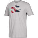 New England Revolution adidas Smoke Out Performance T-Shirt – Heathered Gray
