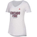 Chicago Fire adidas Over Inked V-Neck T-Shirt – Heathered Gray