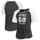 Phoenix Suns Fanatics Branded Women's Hang Time Short Sleeve Raglan T-Shirt - Black