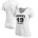 Atlanta Hawks Fanatics Branded Women's Hang Time Plus Size V-Neck T-Shirt - White