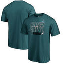 Philadelphia Eagles NFL Pro Line by Fanatics Branded Super Bowl LII Bound Dig T-Shirt – Midnight Green