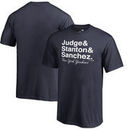 Aaron Judge, Giancarlo Stanton & Gary Sanchez New York Yankees Fanatics Branded Youth Hometown Collection Trio T-Shirt – Navy