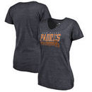 San Diego Padres Fanatics Branded Womens Cooperstown Collection Fast Pass Tri-Blend V-Neck T-Shirt - Navy