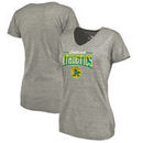 Oakland Athletics Fanatics Branded Women's Cooperstown Collection Season Ticket Tri-Blend V-Neck T-Shirt - Heathered Gray