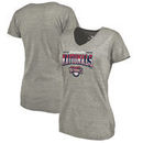 Washington Nationals Fanatics Branded Women's Cooperstown Collection Season Ticket Tri-Blend V-Neck T-Shirt - Heathered Gray