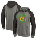Oakland Athletics Fanatics Branded Cooperstown Collection Old Favorite Tri-Blend Raglan Pullover Hoodie - Ash