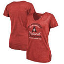 Alabama Crimson Tide Fanatics Branded Women's Gymnastics Anniversary Tri-Blend V-Neck T-Shirt - Crimson