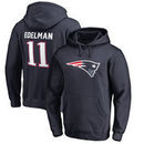 Julian Edelman New England Patriots NFL Pro Line by Fanatics Branded Player Icon Name & Number Pullover Hoodie – Navy