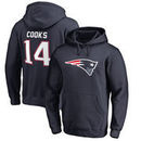 Brandin Cooks New England Patriots NFL Pro Line by Fanatics Branded Player Icon Name & Number Pullover Hoodie – Navy