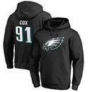 Fletcher Cox Philadelphia Eagles NFL Pro Line by Fanatics Branded Player Icon Name & Number Pullover Hoodie – Black