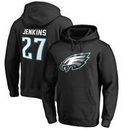 Malcolm Jenkins Philadelphia Eagles NFL Pro Line by Fanatics Branded Player Icon Name & Number Pullover Hoodie – Black