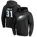Jalen Mills Philadelphia Eagles NFL Pro Line by Fanatics Branded Player Icon Name & Number Pullover Hoodie – Black