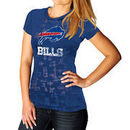 Buffalo Bills Women's Dream II Premium Burnout T-Shirt - Royal Blue
