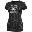 Oakland Raiders Women's Dream II Premium Burnout T-Shirt - Black