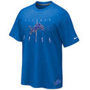 Nike Detroit Lions 50-Yard Line Tri-Blend T-Shirt - Light Blue